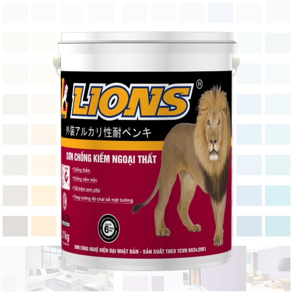 sơn lót kháng kiềm ngoại thất lions cao cấp