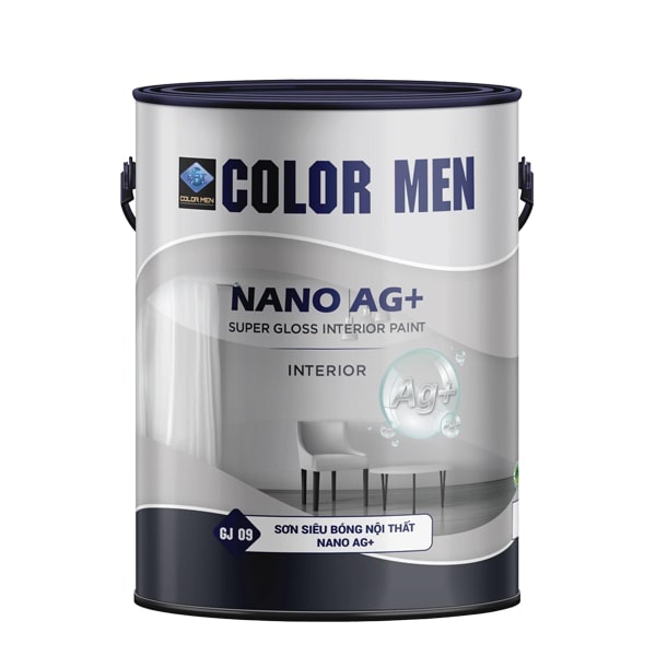 sơn siêu bóng nội thát nano ag + color men